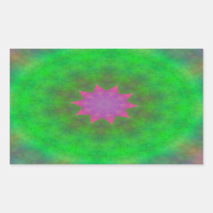 Abstract Rectangular Sticker