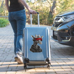 Abstract red and black giraffe Classic T-Shirt