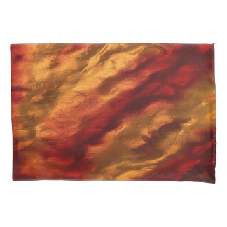 Abstract Red And Orange Texture Pillowcase