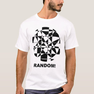 Abstract Red And White Geometric Circle Art T-Shirt