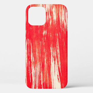 Abstract red background from watercolor iPhone 12 case