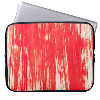 Abstract red background from watercolor laptop sleeve