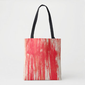 Abstract red background from watercolor tote bag