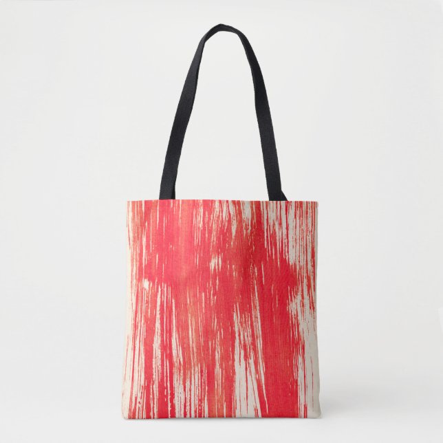 Abstract red background from watercolor tote bag (Front)