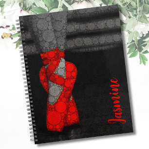 Abstract Red Ballet Shoes Planner