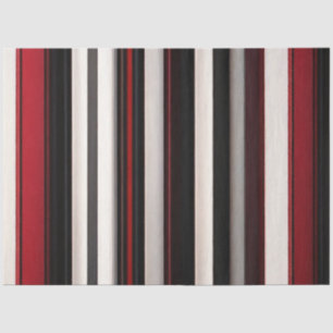 Abstract Red Black Lines Trendy Collection Tissue Paper