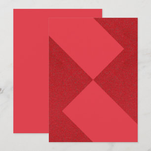 Abstract Red Diamond Flat Card – Customisable