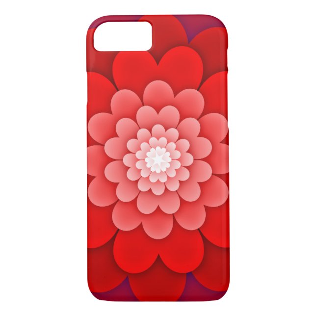 Abstract Red Flower-58566 Case-Mate iPhone Case (Back)