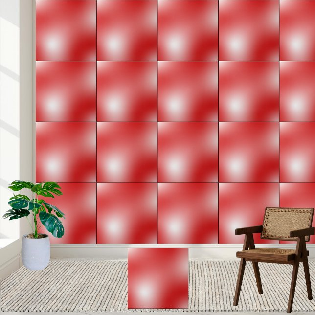 Abstract Red Gradient Ceramic Tile (Abstract Red Gradient Ceramic Tile)