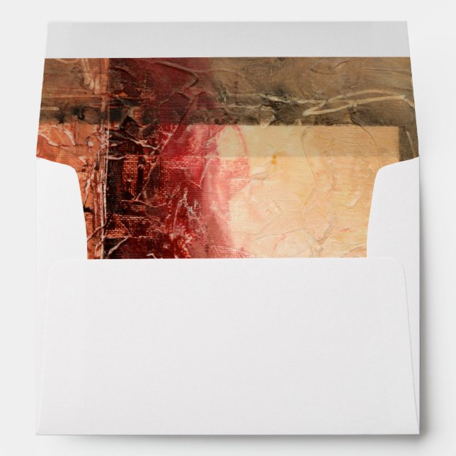 Abstract Red Landscape Envelopes (Back (Bottom))