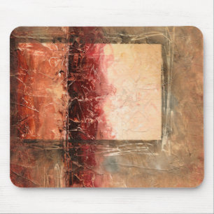 Abstract Red Landscape Mouse Mat