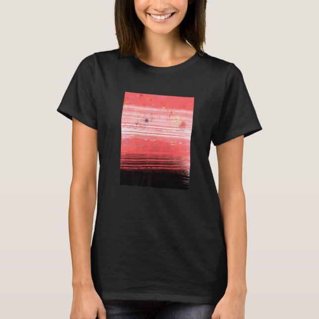 Abstract Red Landscape   T-Shirt (Front)