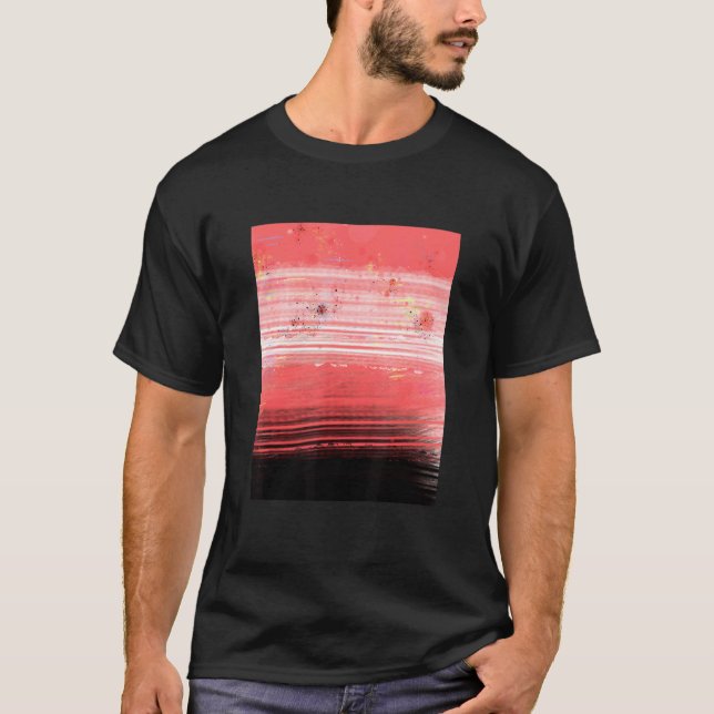 Abstract Red Landscape T-Shirt (Front)