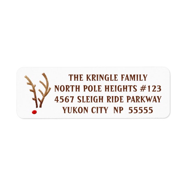 Abstract Red-Nosed Reindeer (Front)