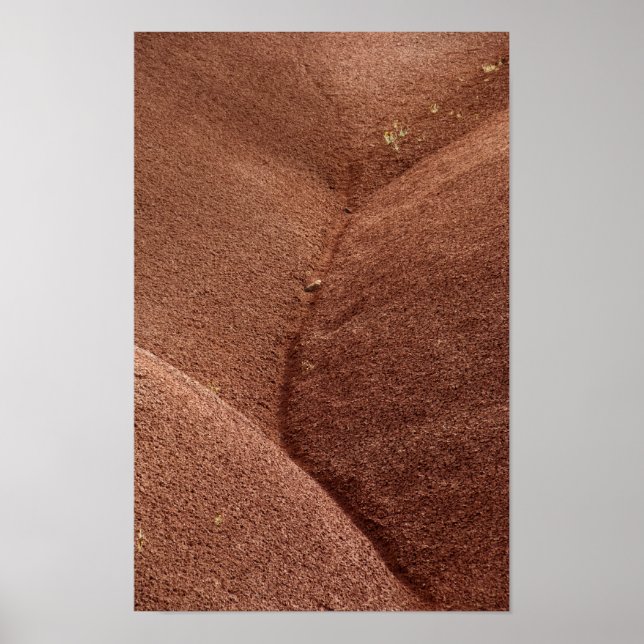 Abstract Red Painted Hills Oregon Poster (Front)
