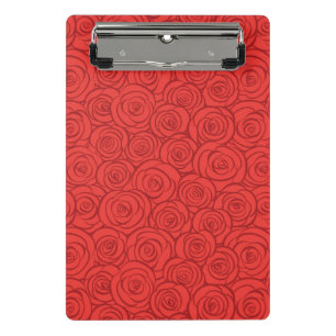 Abstract Red Roses Background Mini Clipboard