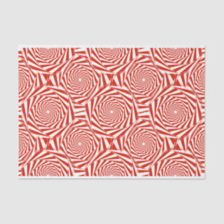 Abstract Red Roses Repeating Pattern Tissue Paper