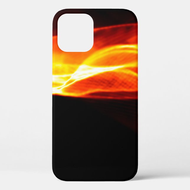 Abstract red smoke Fire over black background. Wav Case-Mate iPhone Case (Back)