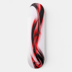 Abstract Red Swirl Skateboard