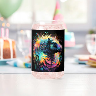 Abstract Reflections: Hippo Colour Splash, Can Glass