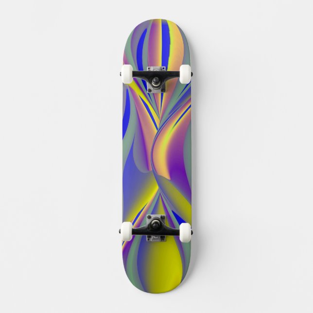 Abstract Regenbogen Augen Skateboard (Front)