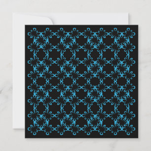 Abstract Repeat Pattern Geometric Eclipse Line Art Card