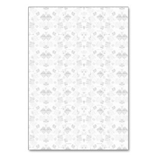 Abstract repeating pattern of stylised shapes in l table number