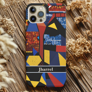 Abstract Retirement Gifts for African American Dad iPhone 16 Case