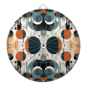 Abstract Retro Art, customisable Dartboard