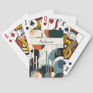 Abstract Retro Art, customisable Playing Cards