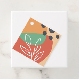 Abstract retro artwork favour tags