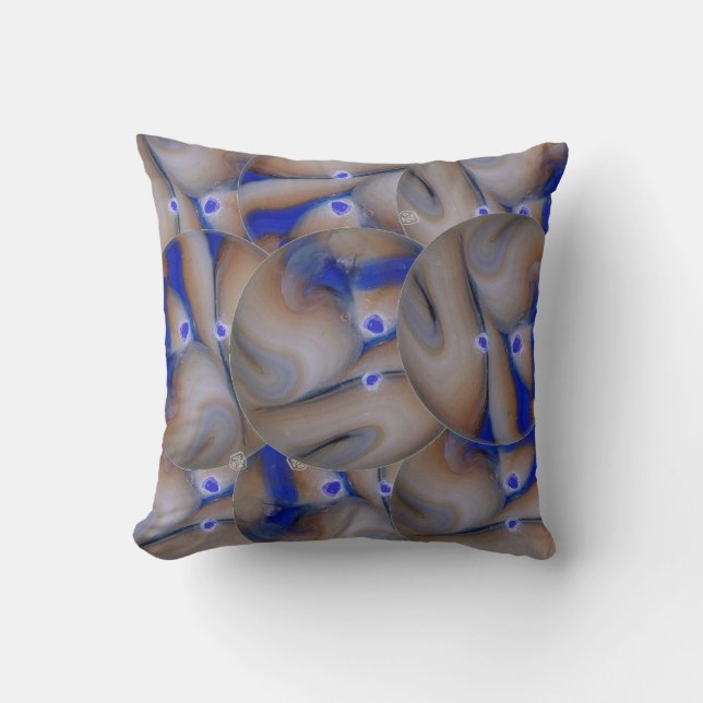 Abstract Retro Circles American MoJo Pillows (Front)