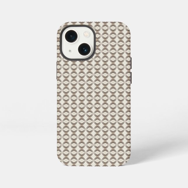 Abstract retro clock pattern iPhone case (Back)