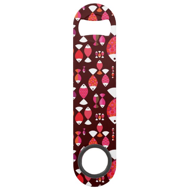 Abstract retro fish underwater pattern (Front)