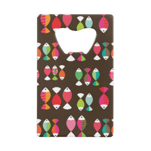 Abstract retro fish underwater pattern 2