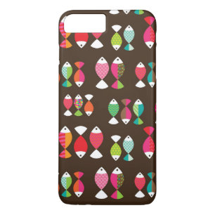 Abstract retro fish underwater pattern 2 iPhone 8 plus/7 plus case