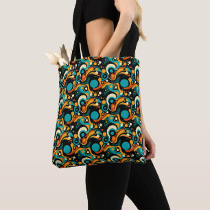 Abstract Retro Funk Tote Bag