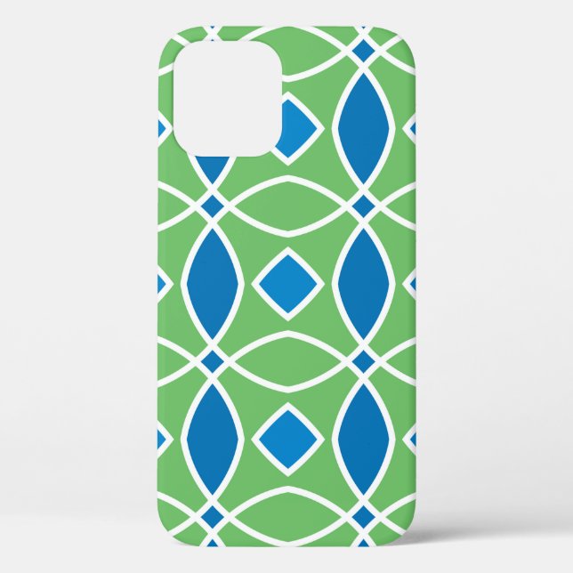 Abstract Retro Geometric seamless pattern with tri Case-Mate iPhone Case (Back)