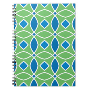 Abstract Retro Geometric seamless pattern with tri Notebook