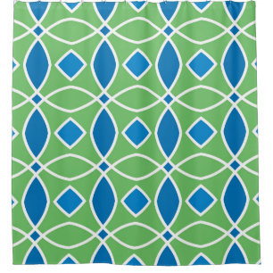 Abstract Retro Geometric seamless pattern with tri Shower Curtain