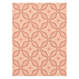 Abstract Retro Geometric Wallpaper in Warm Tones Tablecloth