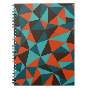 Abstract retro geometrical background - Vintage Notebook