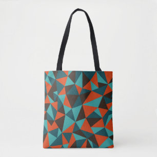 Abstract retro geometrical background - Vintage Tote Bag