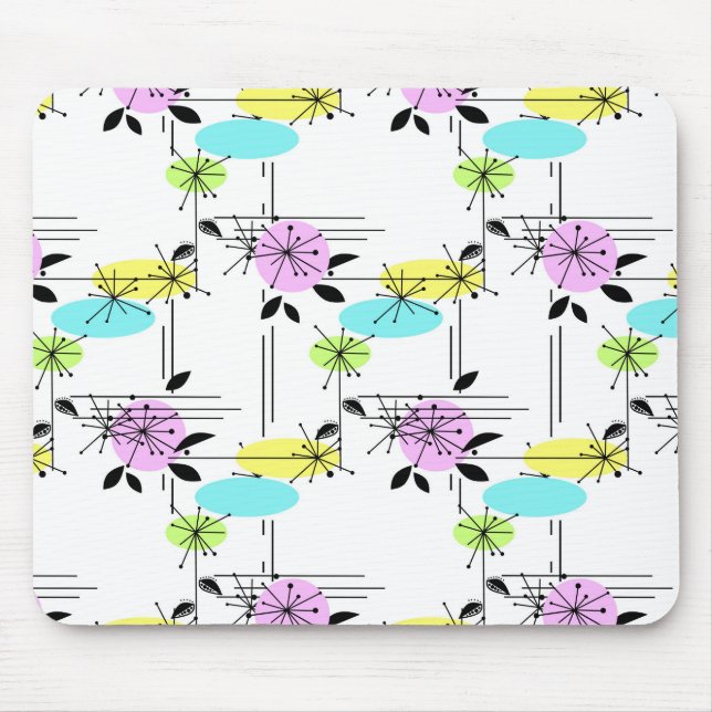 Abstract retro mouse mat (Front)