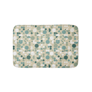 Abstract retro pattern bath mat