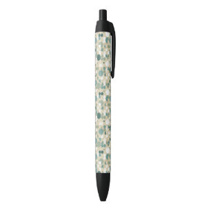 Abstract retro pattern black ink pen