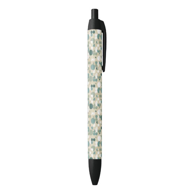 Abstract retro pattern black ink pen (Bottom (Vertical))