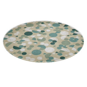 Abstract retro pattern cutting board