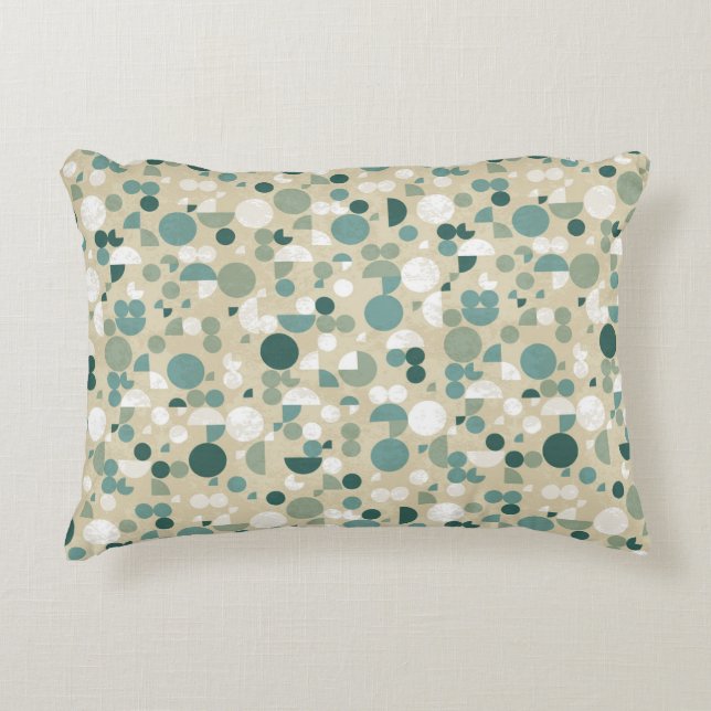 Abstract retro pattern decorative cushion (Front)