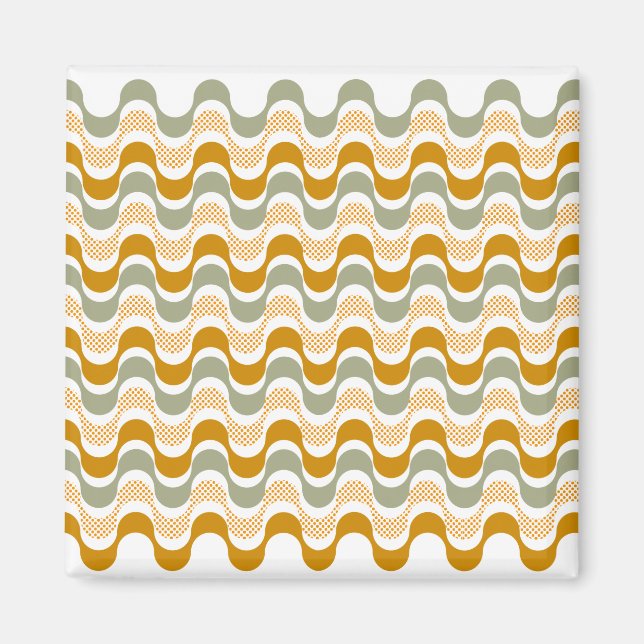abstract retro pattern magnet (Front)
